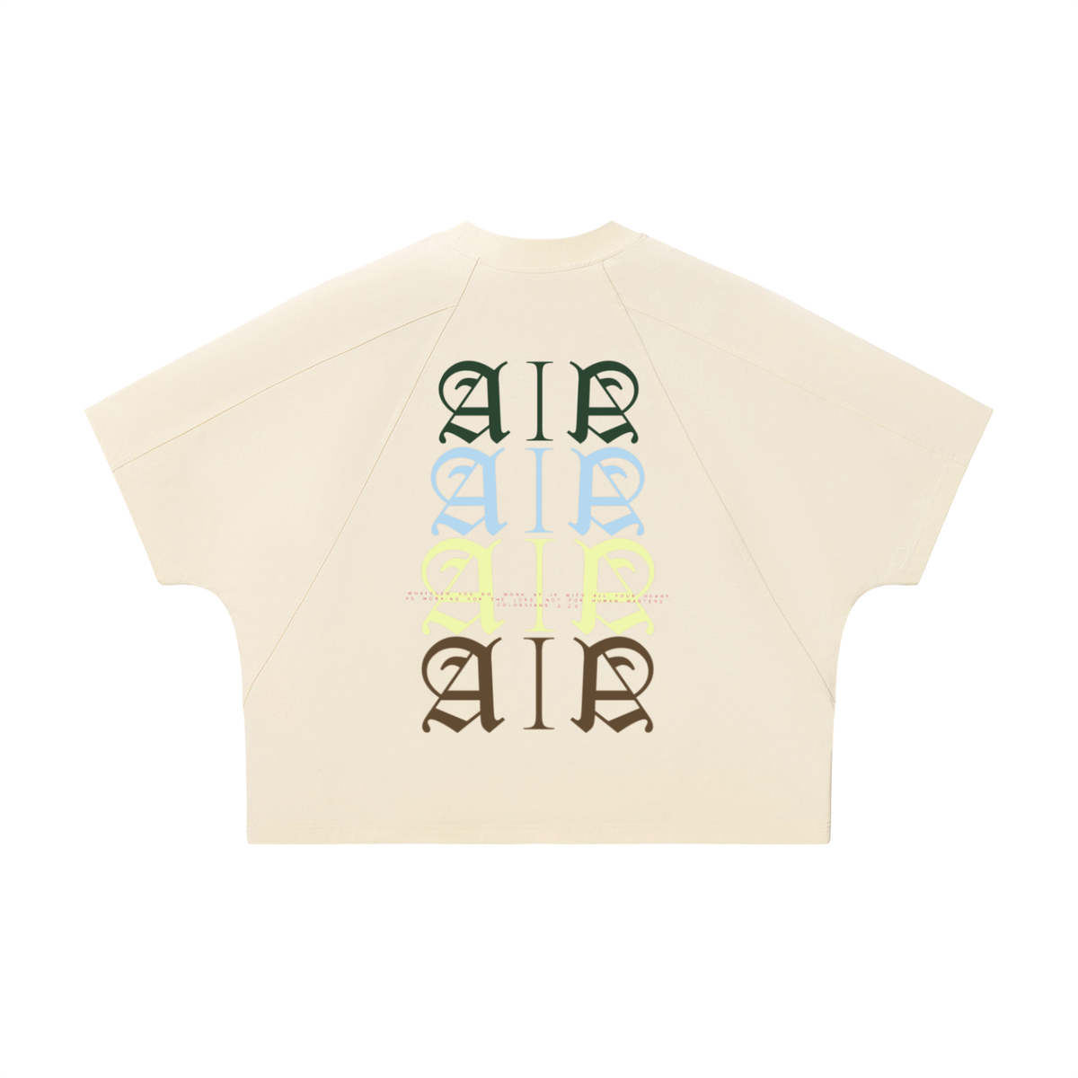 Multicolor Classic ART INK AURA T-shirt